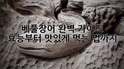 베풀장어 완벽 가이드: 효능부터 맛있게 먹는 법까지!